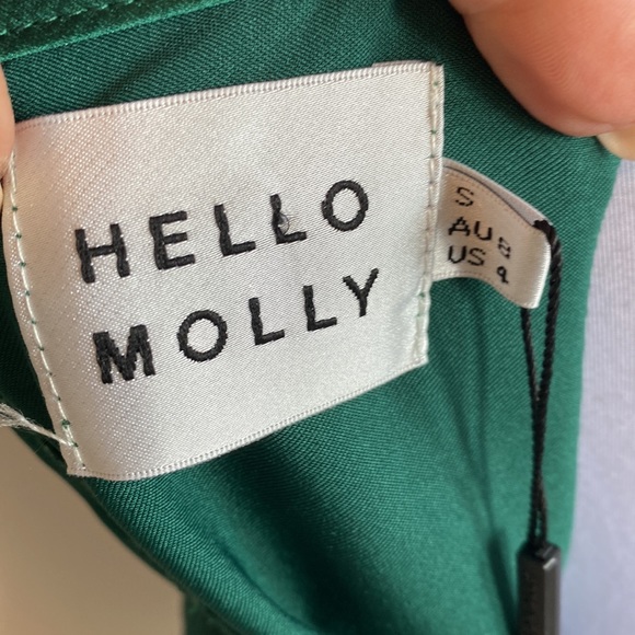 Hello Molly Sail Away To China Jade Satin Dress - Picture 9 of 10